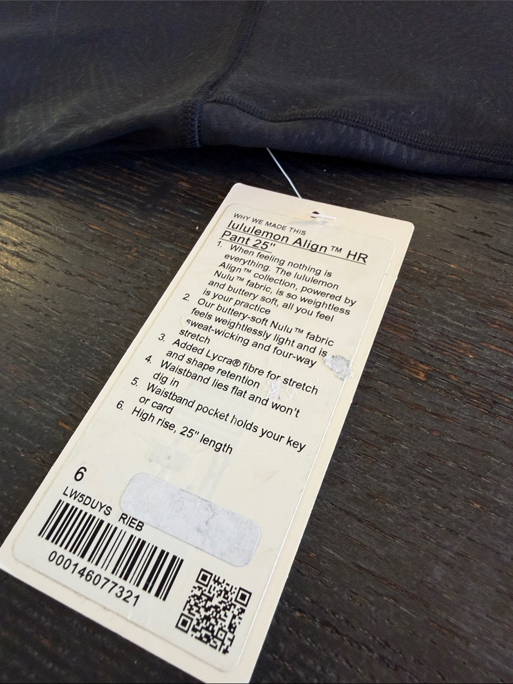 Lululemon Align High-Rise Pant 25"
Ripple Emboss Black NWT - Picture 5 of 9